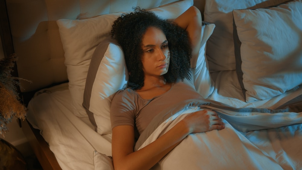 donna soffre di insonnia