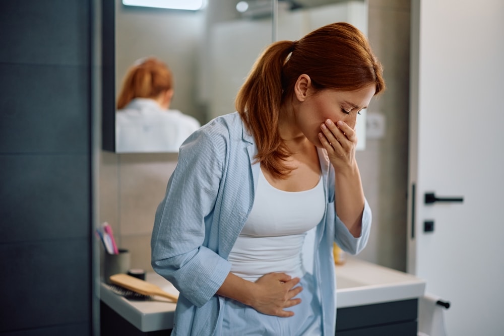 donna con  reflusso gastroesofageo